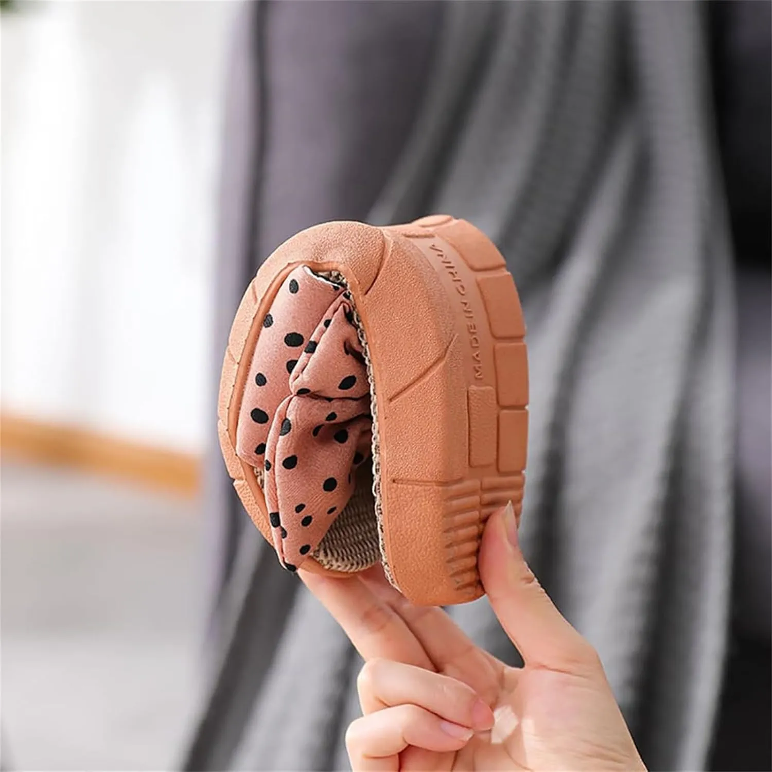 Women's Bow Knot Flat Sandals Breathable Summer House Slippers Casual Open Toe Slip On Sandal Non-Slip Cozy Indoor Slipper Flats Comfortable Beach Slide Sandals