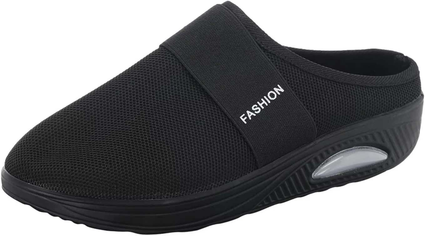Womens Breathable Mesh Walking Mules Sneakers Tennis Shoes Men Food Service Shoes Dressy Casual Waterproof Sneakers Steel Toe Tennis Shoe Cross Trainer Shoe