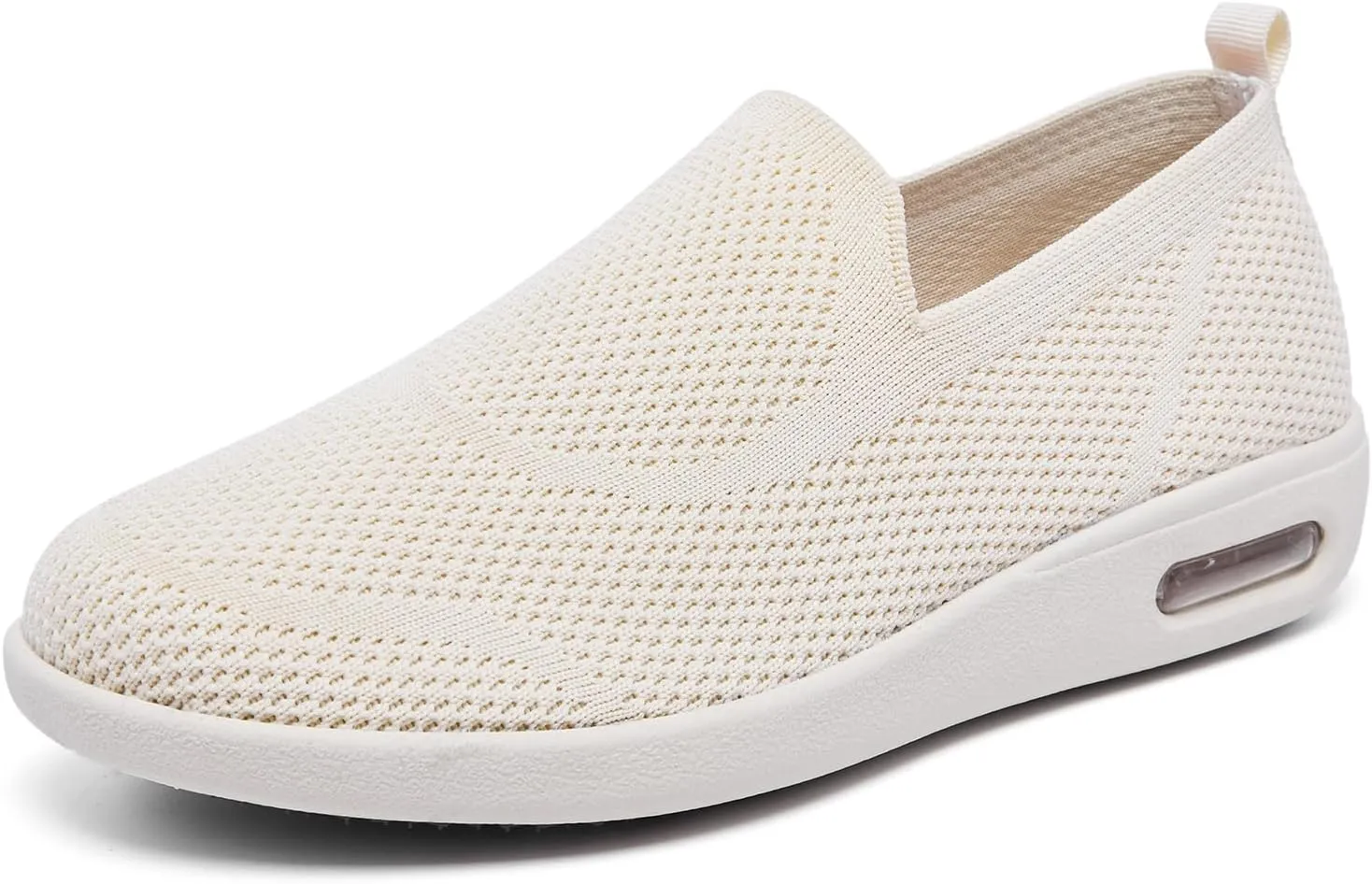 Women's Casual Walking Shoes, Breathable Knitted Upper, Anti Slip Sole with air Cushion, Fashionable and Simple Design