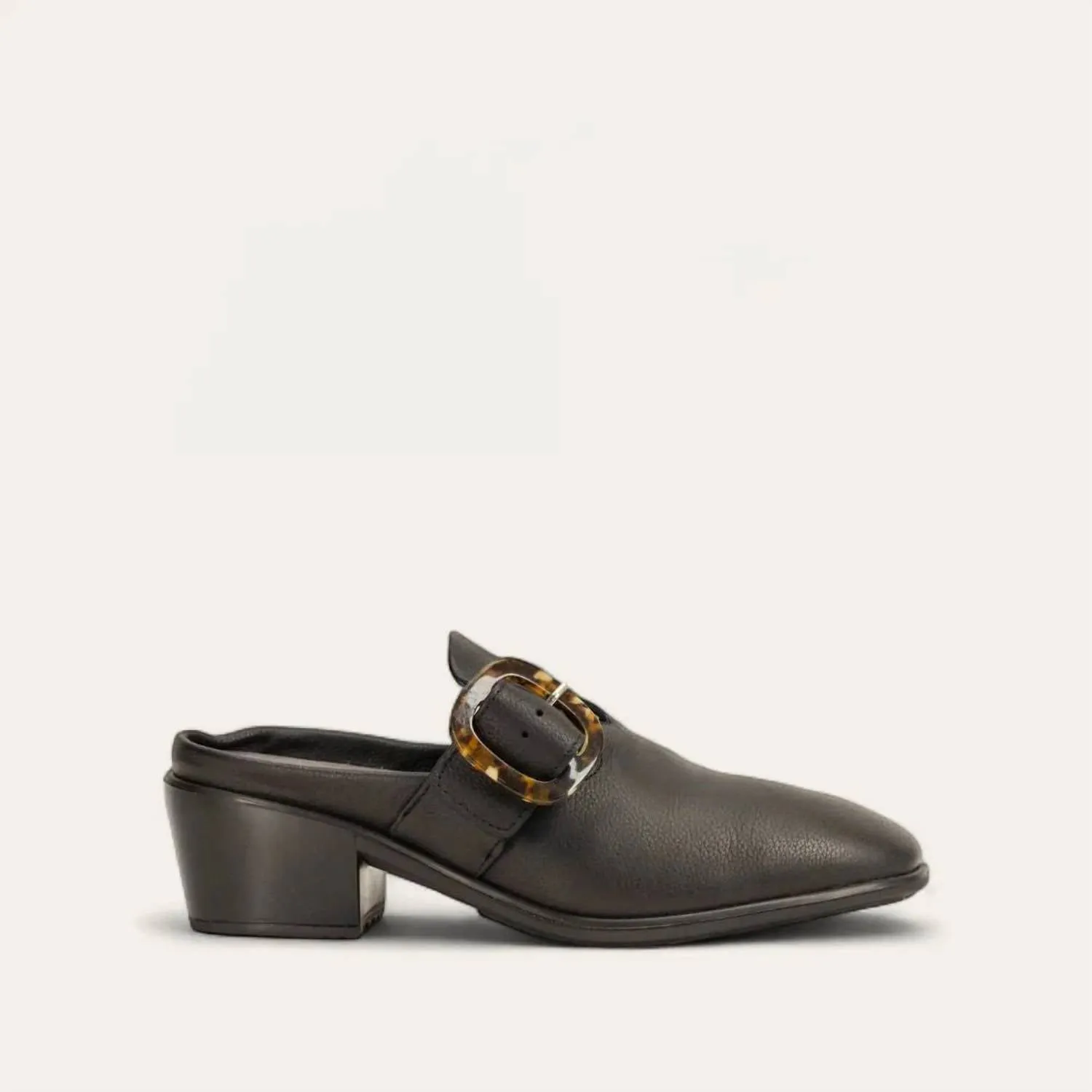 Women's Choice Mule - Medium In Soft Black Leather