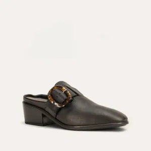 Women's Choice Mule - Medium In Soft Black Leather