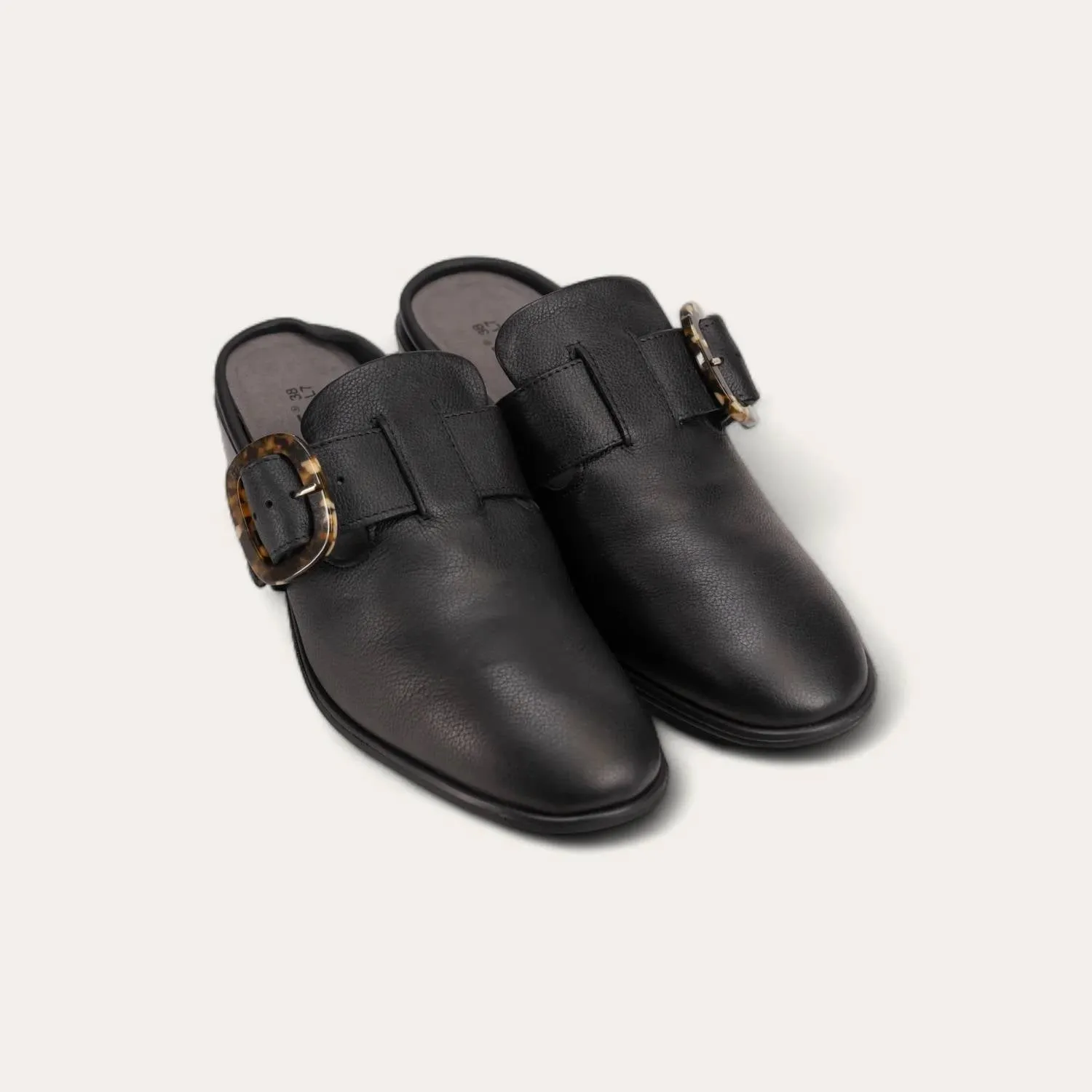 Women's Choice Mule - Medium In Soft Black Leather