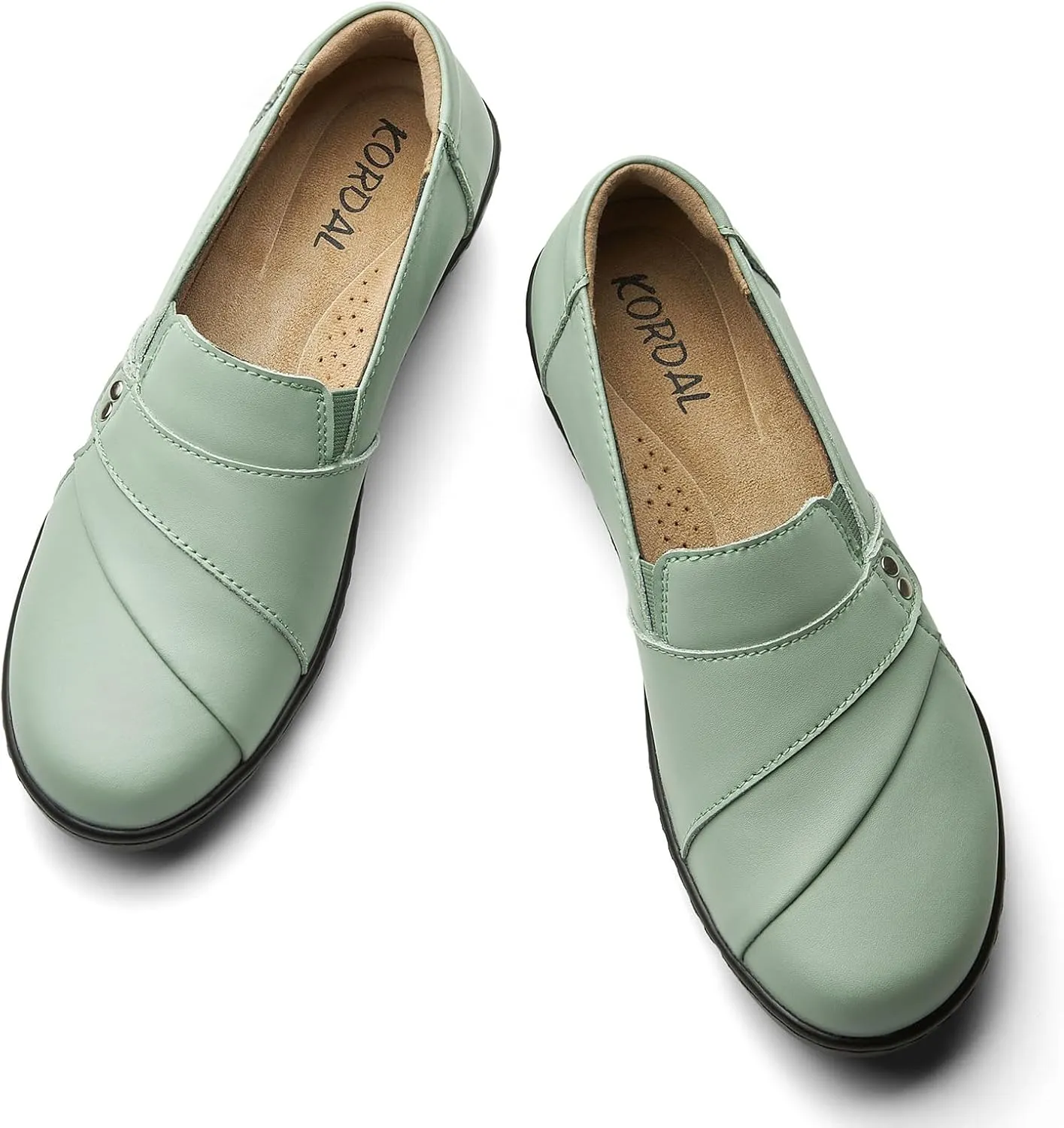 Women's Comfortable & Lightweight Leather Loafers Slip-Ons Stylish Business Casual Dress Shoes Work Office Everyday Walking Shoes for Women
