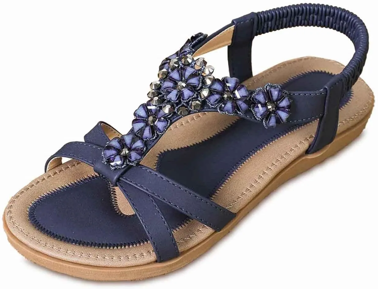 Women's Comfortable Casual Slip On Sandals Breathable Flat Beach Shoes Daily Wear With Lightweight Design Go Hike