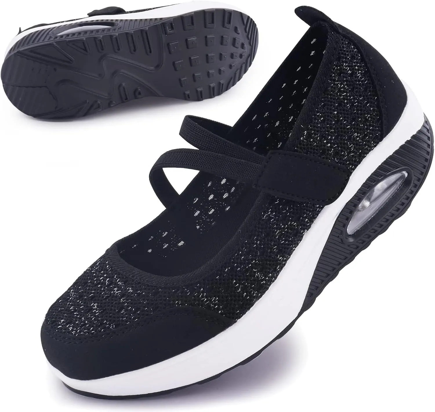 Women's Comfortable Working Nurse Shoes Non-Slip Adjustable Breathable Walking Buffer Fitness Casual Nursing Orthotic Lightweight Shoes Arthritis, Diabetes Heel Pain