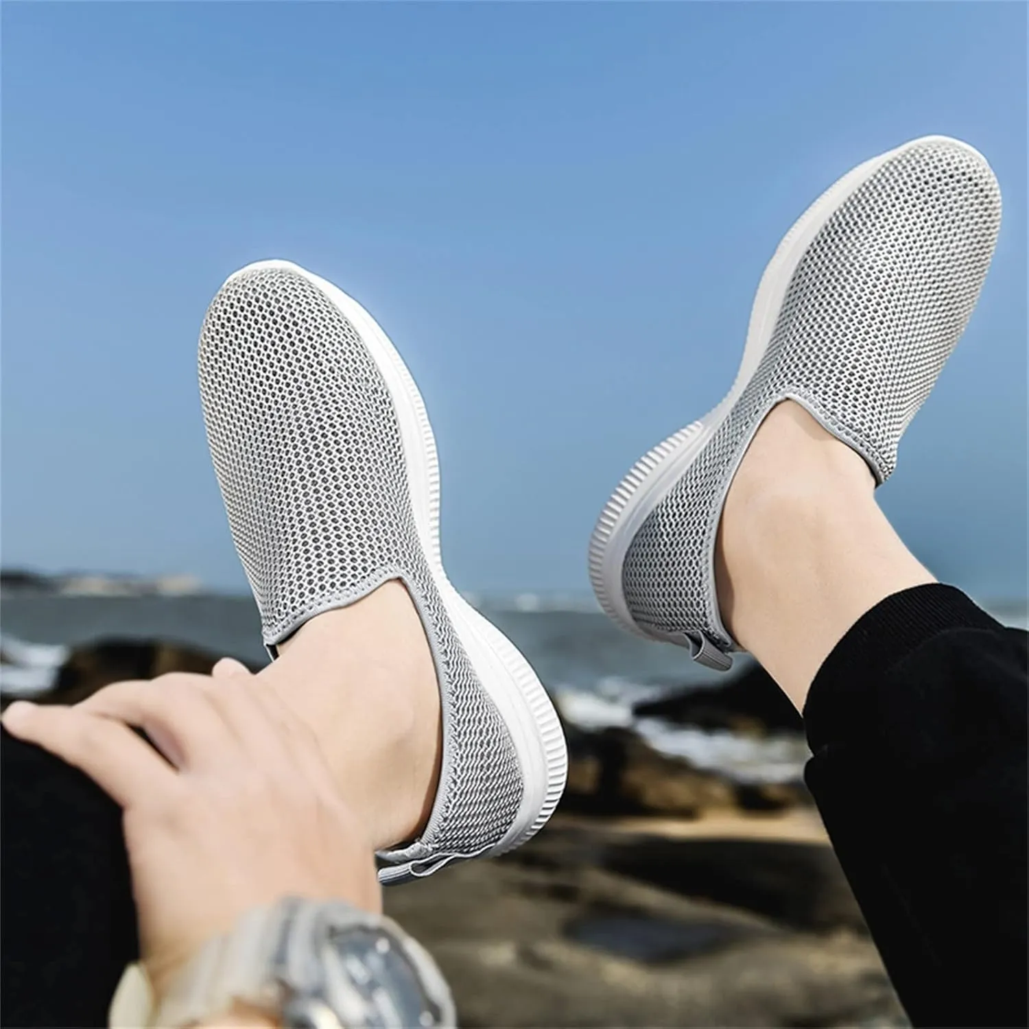 Women's Fashion Sneaker Non Slip Breathable Lightweight Comfortable Lace Up Sneakers for Women Walking Shoes Womens Loafer Sneakers Mens Waterproof Sneakers