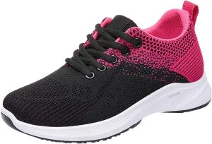 Womens Fashion Walking Running Shoes Mesh Breathable Gym Work Fashion Sneakers Ultra Lightweight Tennis Non Slip Shoes Athletic Comfortable Slip on Shoe