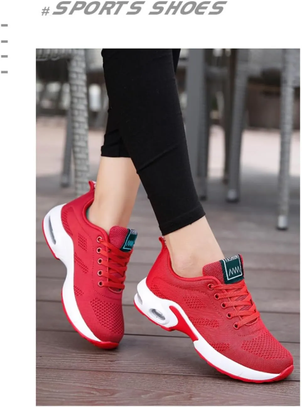 Women's Flying Knit Running Shoes - Lightweight Lace-up Sneakers for Daily Walking and Work, Garden Shoes