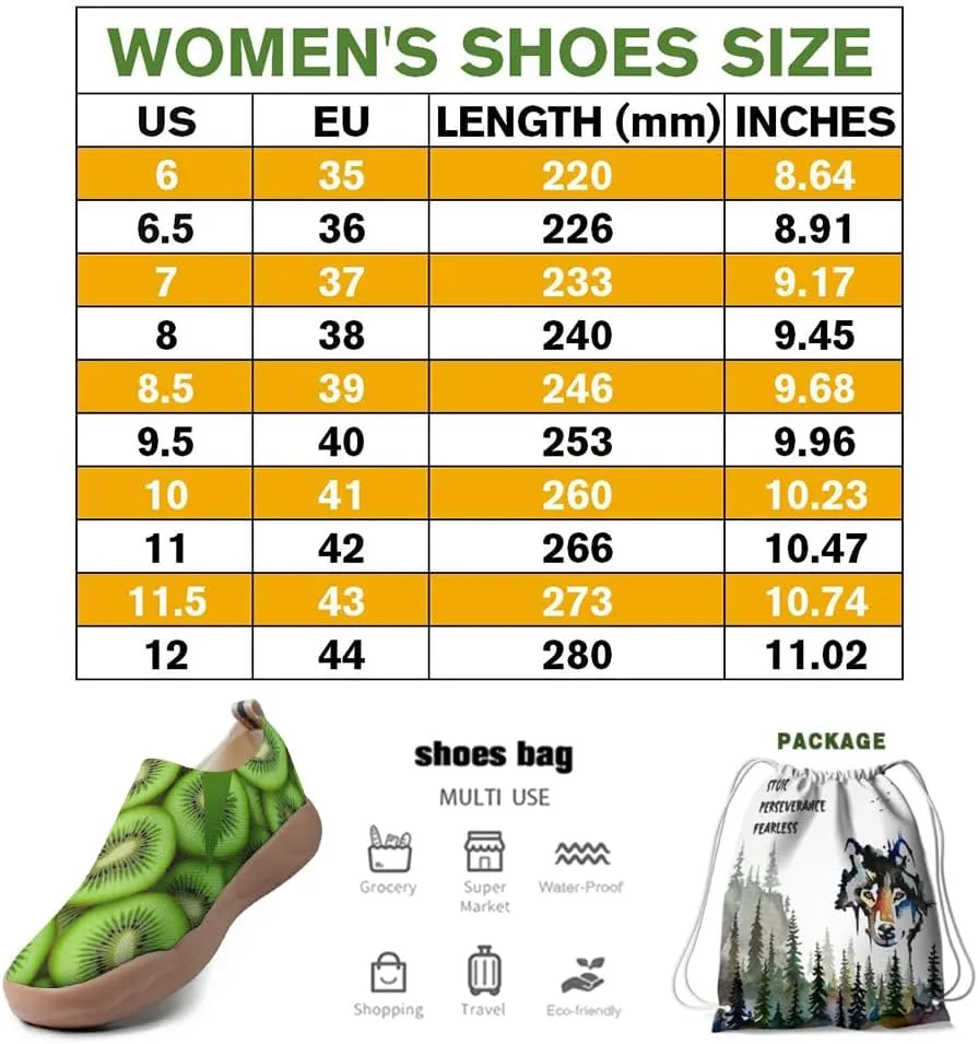 Women's Fruit Series Artistic Sports Shoes Casual Loafers Lightweight and Comfortable Travel Shoes