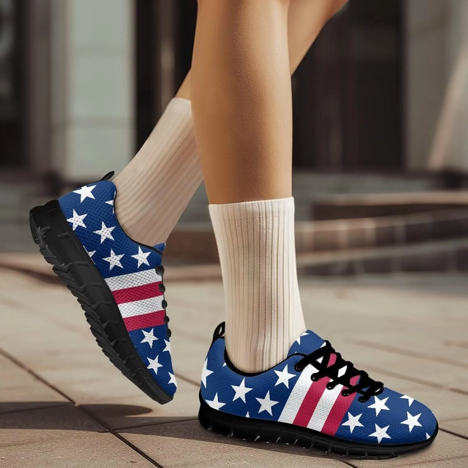 Women's Lightweight Running Shoes - Breathable Mesh Upper & Shock-Absorbing EVA Sole for Gym Travel