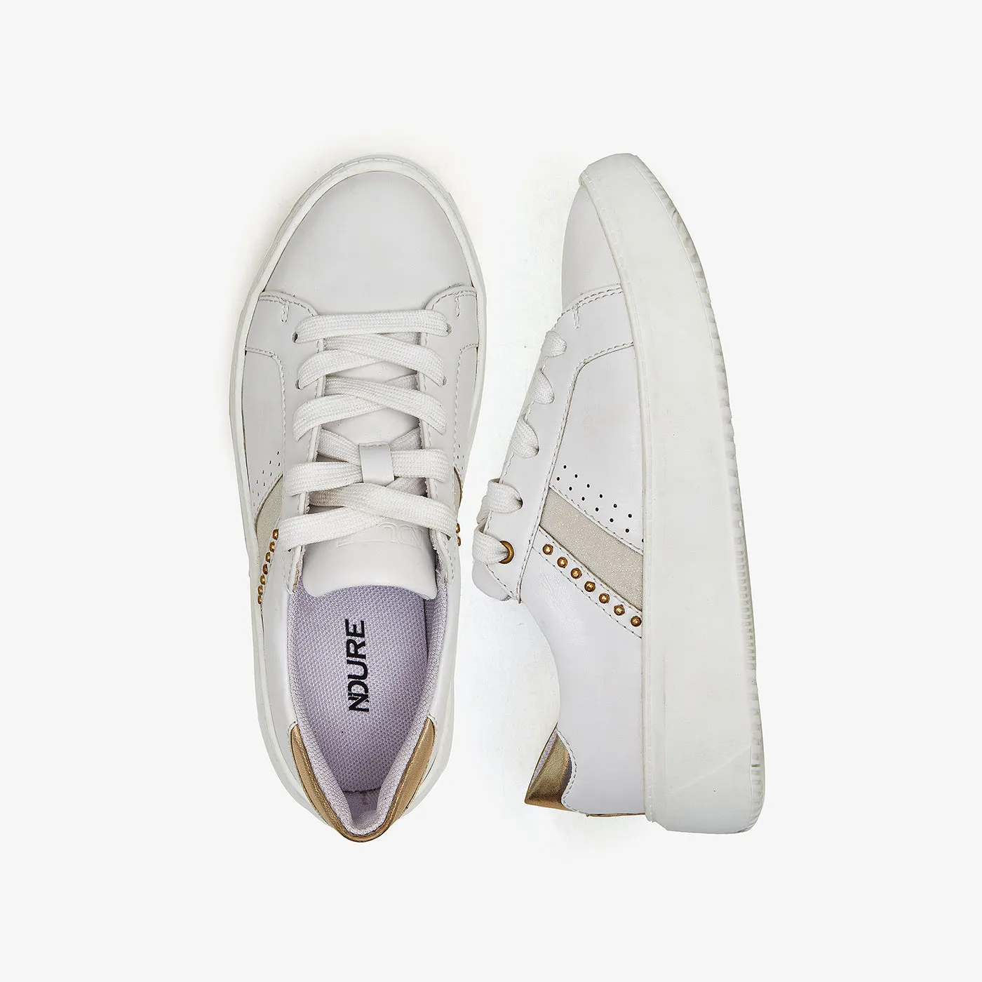 Women's Lightweight Striped Trainers