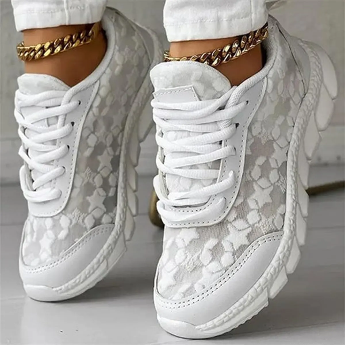 Women's Luxurious Orthopedic Sneakers, Orthopedic Sneakers for Women, Hollow Breathable Mesh Shoes