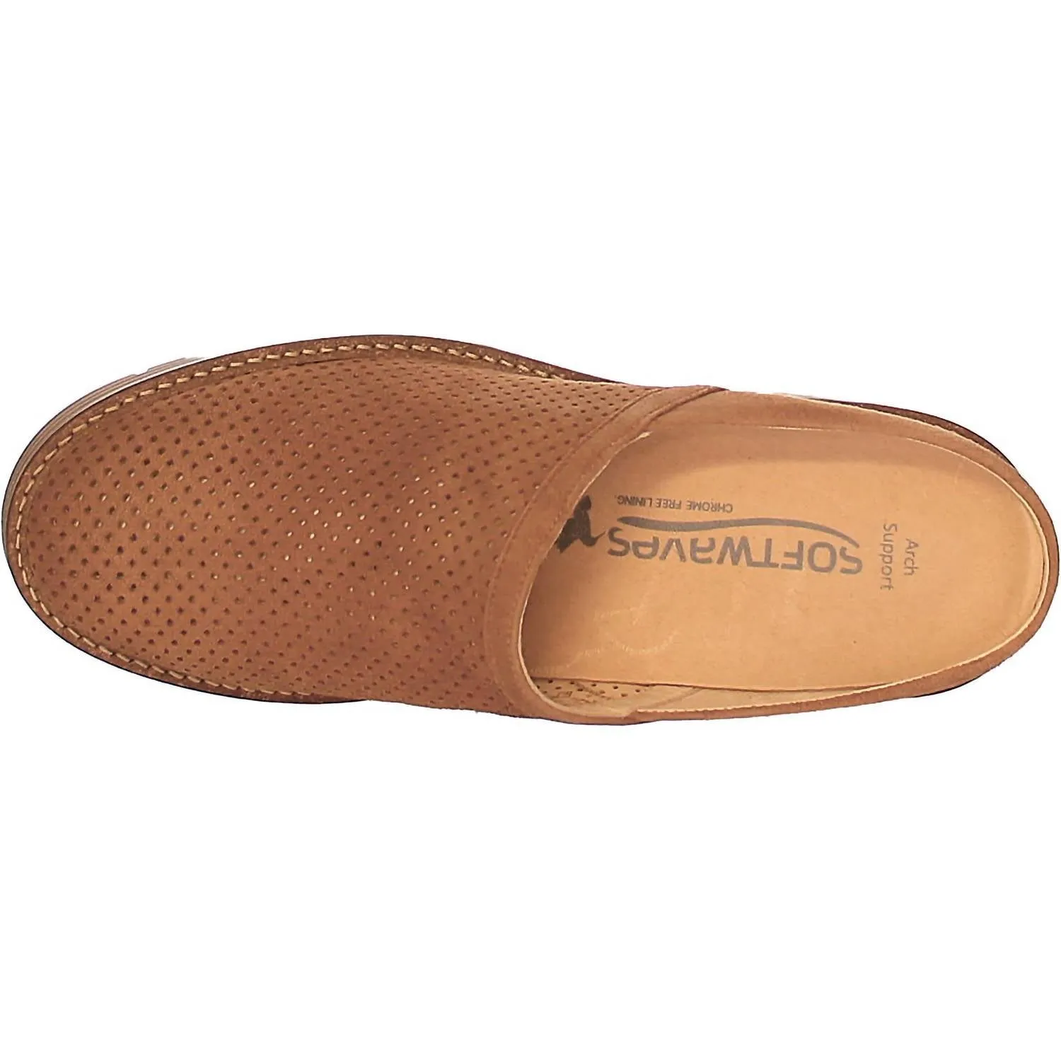 Women's Mansi Slip On Clog Mule In Cognac Suede