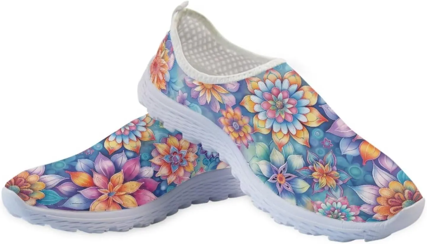 Womens Mesh Sneakers Non Slip Running Tennis Shoes Women Lightweight Soft Sole Walking Shoes