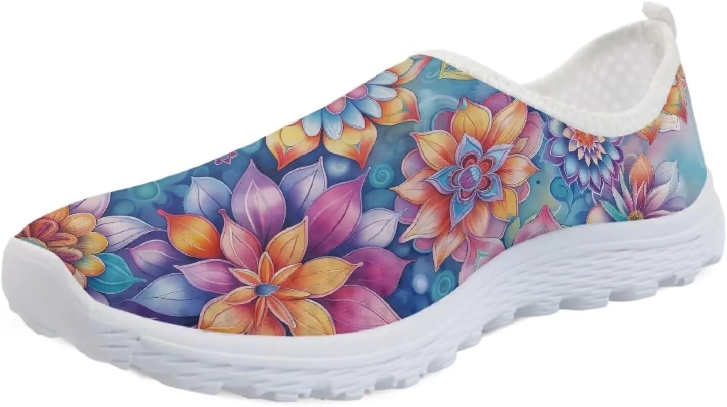 Womens Mesh Sneakers Non Slip Running Tennis Shoes Women Lightweight Soft Sole Walking Shoes