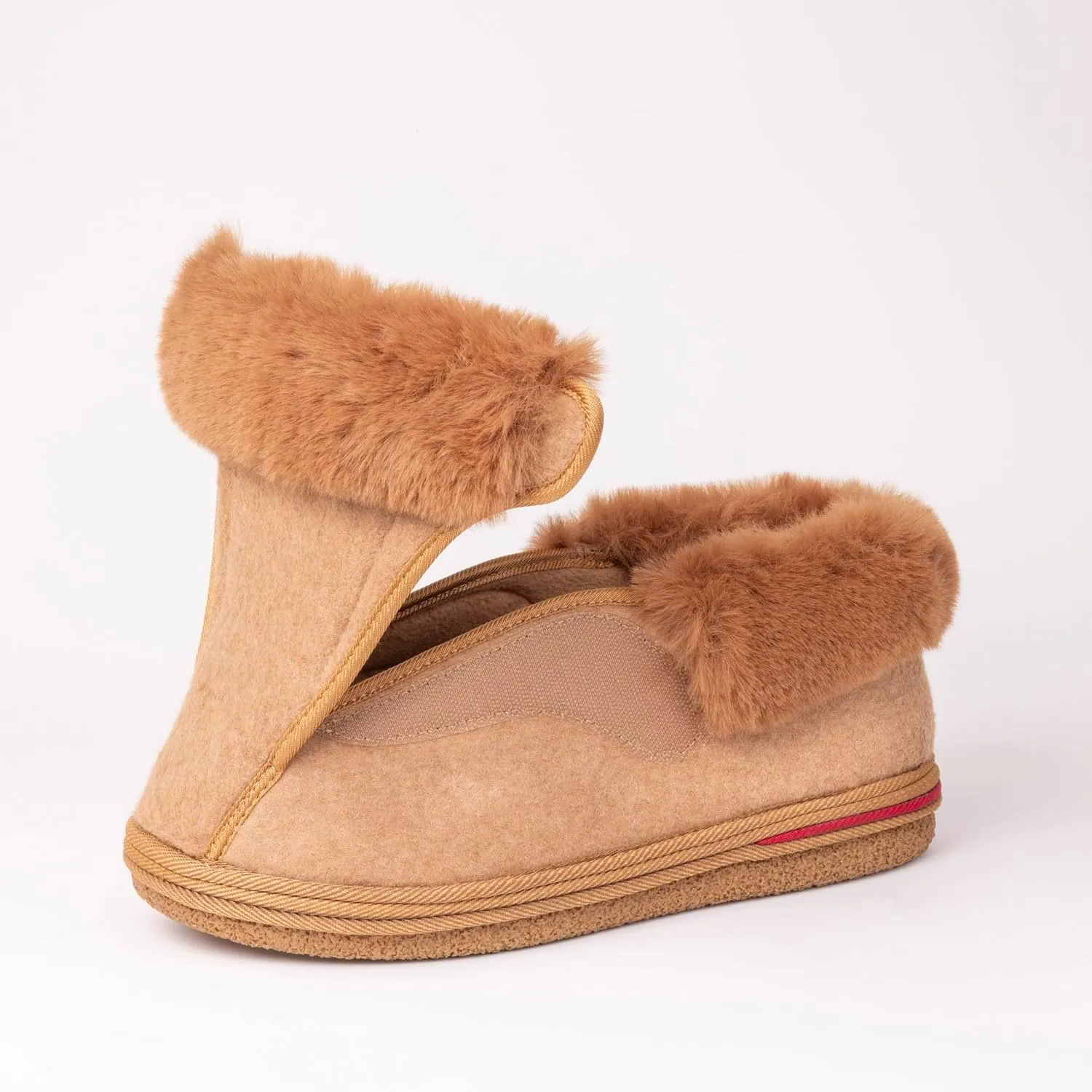 Women's Micro Suede Faux Fur Fleece Lined Cozy 80-D High-Density Memory Foam Winter Slipper Bootie Breathable House Shoes Non Skid Indoor Outdoor Sole