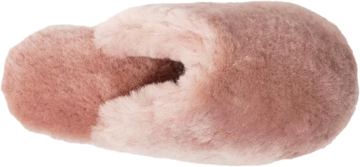 Womens Natural Sheepskin Fur Warm Slipper Comfy Slip on House Slippers Indoor Outdoor Scuff Slipper