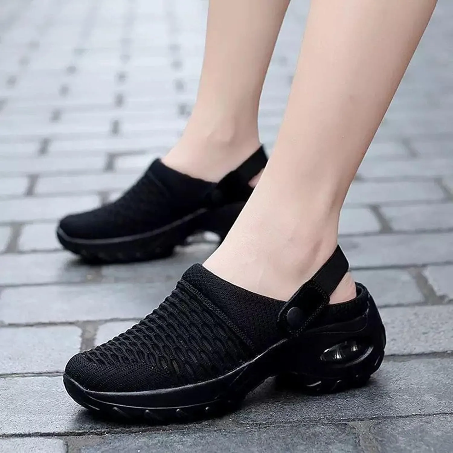 Womens Orthopedic Clogs with Air Cushion Breathable Slip-On Arch Support Sandals Lightweight Beach Walking Slippers