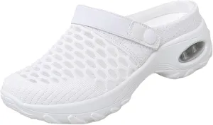 Womens Orthopedic Clogs with Air Cushion Breathable Slip-On Arch Support Sandals Lightweight Beach Walking Slippers