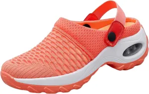 Womens Orthopedic Clogs with Air Cushion Breathable Slip-On Arch Support Sandals Lightweight Beach Walking Slippers