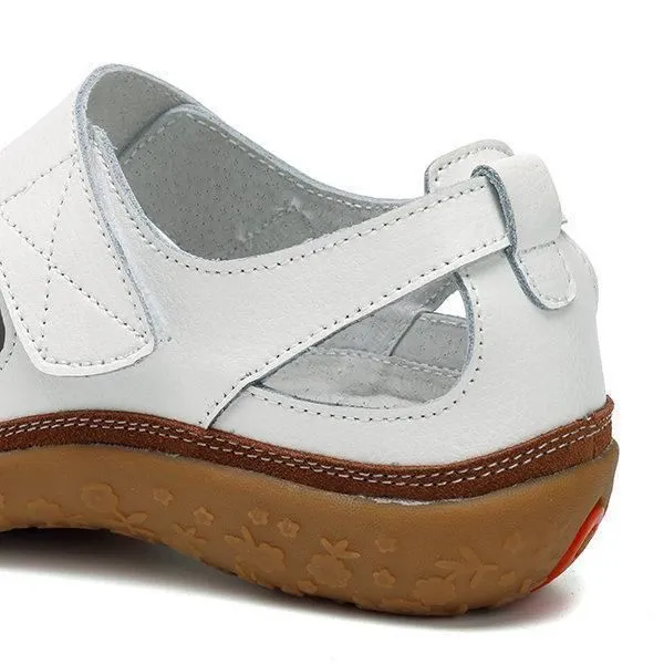 Women's Orthopedic Hook Flat Leather Sandals