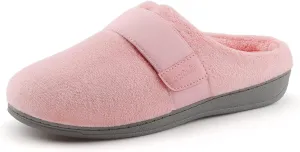Women’s Orthotic House Slippers with Arch Support Adjustable Fuzzy Ladies Shoes