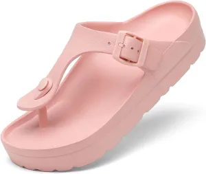 Women's Platform & Wedge Sandals with Arch Support for Woman Slides Comfort Lightweight Outdoor Slippers Ultra Cushion