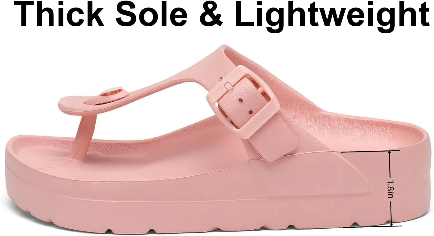 Women's Platform & Wedge Sandals with Arch Support for Woman Slides Comfort Lightweight Outdoor Slippers Ultra Cushion