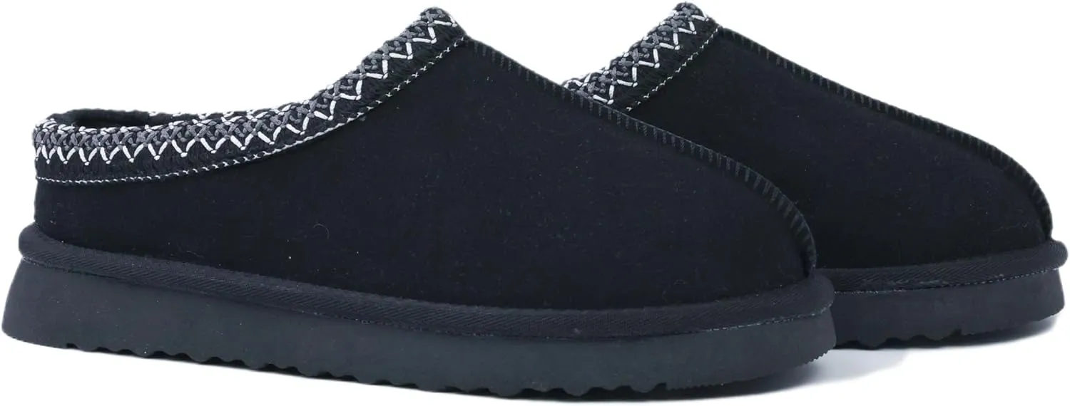 Women's Platform Slippers Winter Mini Boots Anti-Slip Suede Slip on Women Sneakers Fur Lined House Slippers for Indoor Outdoor