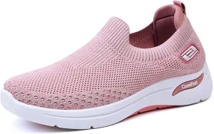 Womens Slip On Running Shoes Gym Workout Shoes Fashion Sneakers Athletic Tennis Sports Shoe Lightweight Breathable Fashion Casual Athletic Workout Walking Sneaker