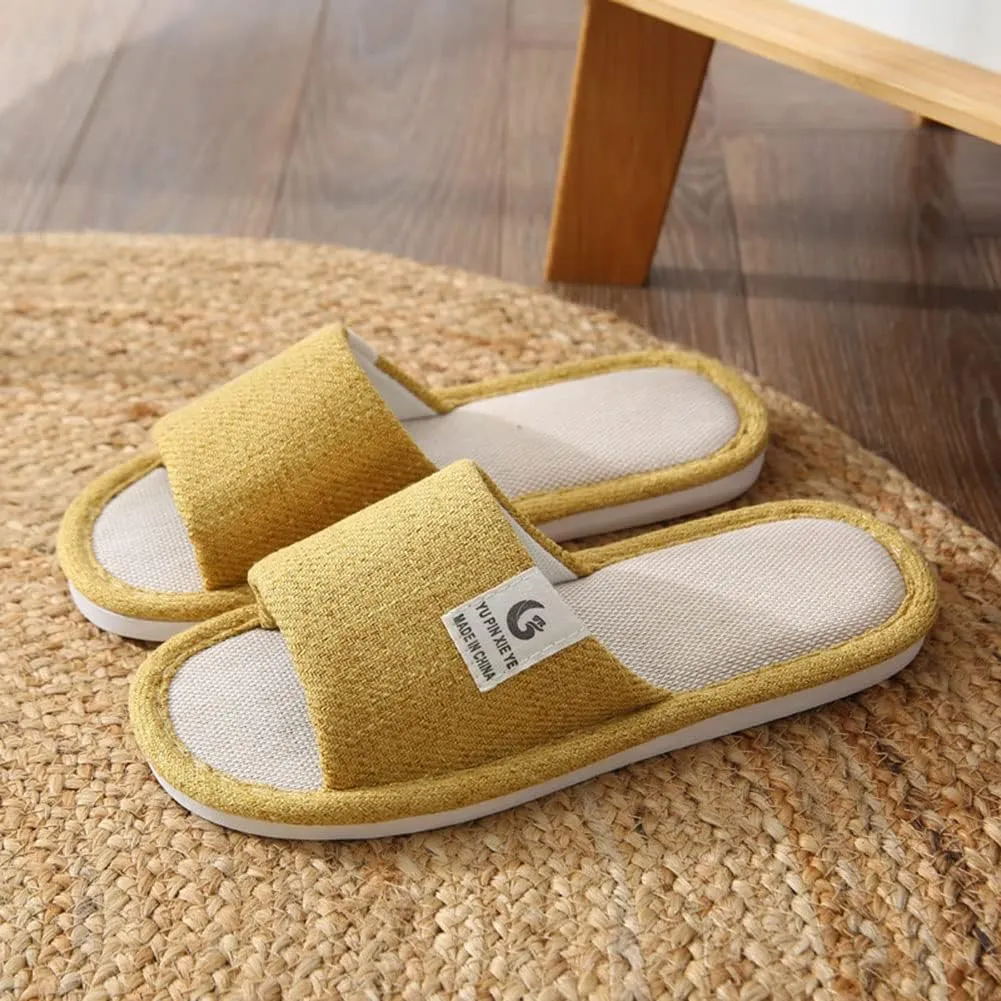 Womens Slipper Home Slippers,4 Pairs Spa Slippers Non Slip Disposable Slippers for Guest Washable Bedroom Slippers Hotel Slipper Travel Slippers