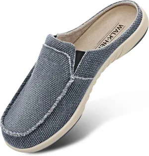 Womens Slippers with Arch Support, Walkhero House Slippers for Women with Suede Insole and Velvet Lining, Slip on Clog Indoor Outdoor House Shoes with Anti-Skid Rubber Sole