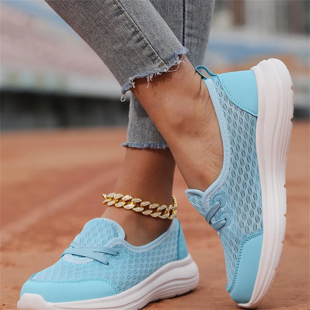 Women's Soft Sole Mesh Comfort Orthopedic Shoes,Lightweight Arch Support Walk Shoes,Slip On Flat Low Top Casual Sneaker