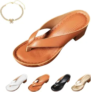 Women's Solid Color Summer Chunky Heel Sandals, Slip on Comfortable Open Toe Flatform Chunky Sandals, Heels Womens Shoes Wedges for Long Walk Casual Shoes