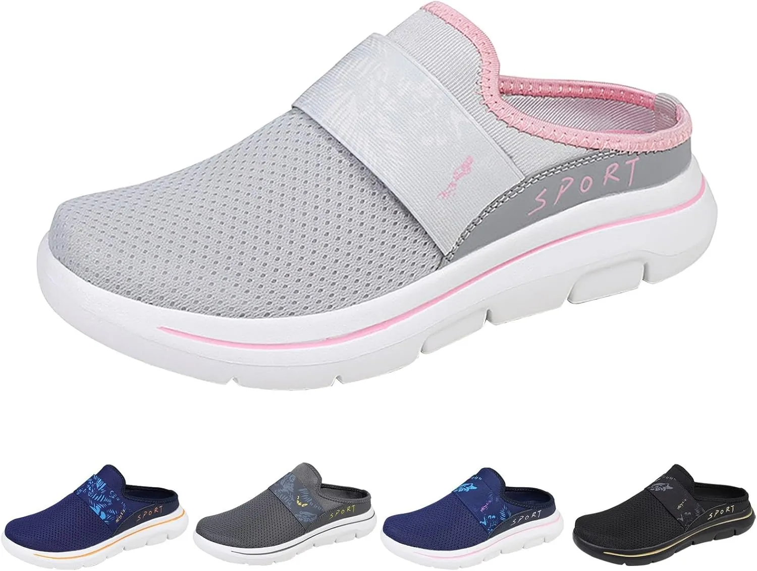 Womens Summer Breathable Mesh Slippers Mens Running Shoes Jogging Women's Shoes Casual Dress Sneakers Waterproof Tennis Shoe Loafers Dress Shoe