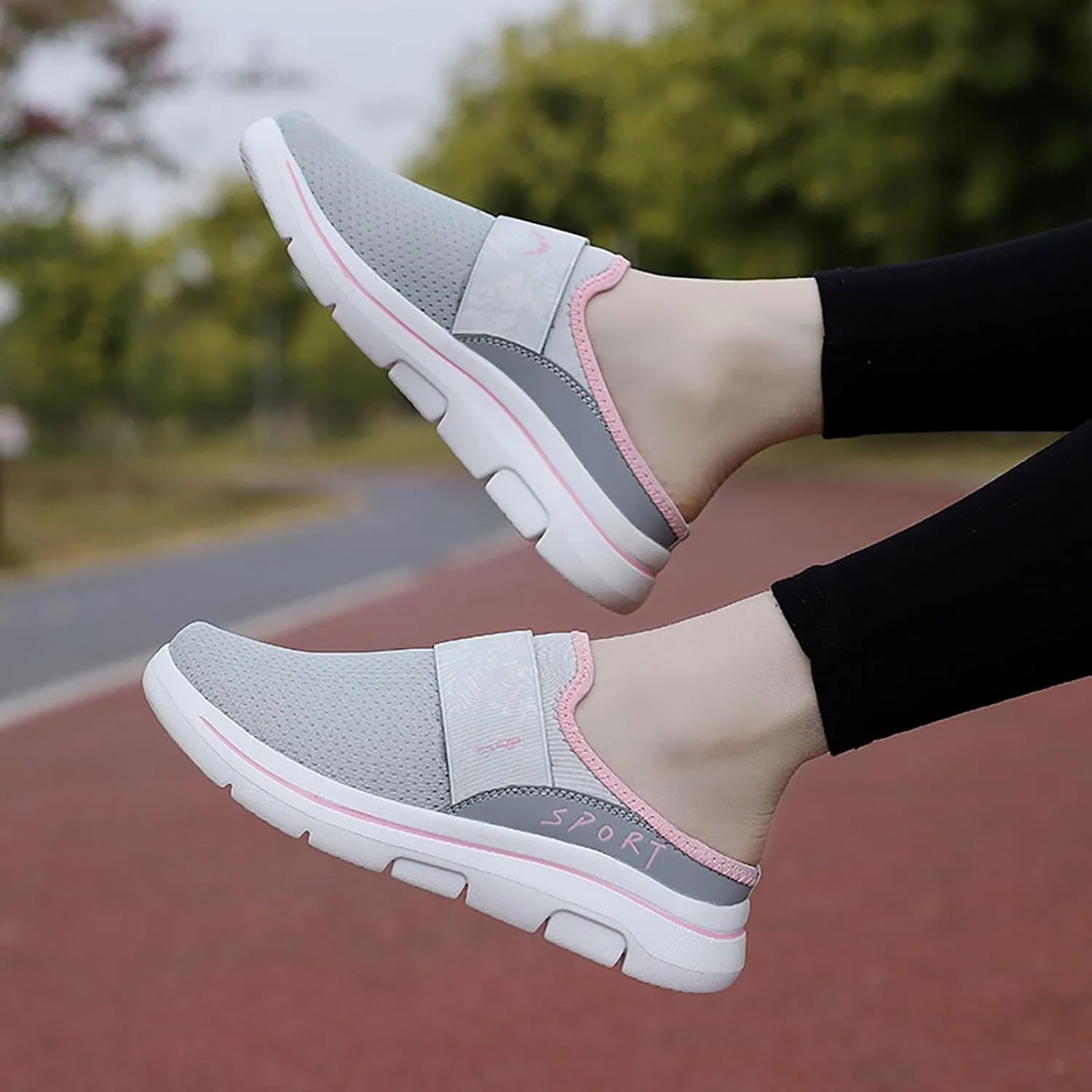 Womens Summer Breathable Mesh Slippers Mens Running Shoes Jogging Women's Shoes Casual Dress Sneakers Waterproof Tennis Shoe Loafers Dress Shoe