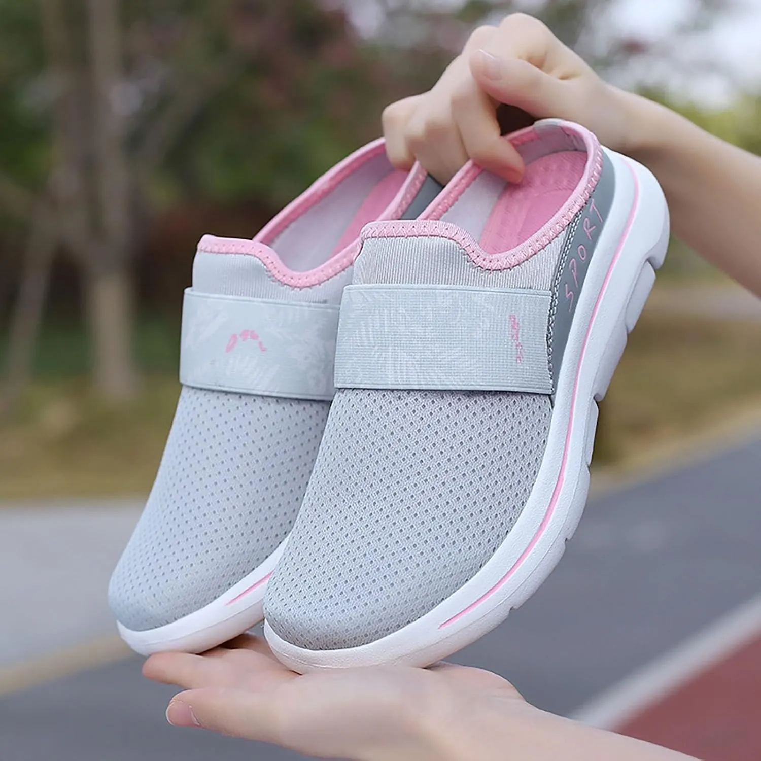 Womens Summer Breathable Mesh Slippers Mens Running Shoes Jogging Women's Shoes Casual Dress Sneakers Waterproof Tennis Shoe Loafers Dress Shoe