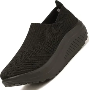 Women's Walking & Jogging Shoes - Light Mesh, Non Slip, Breathable Casual Slip-On Shoes