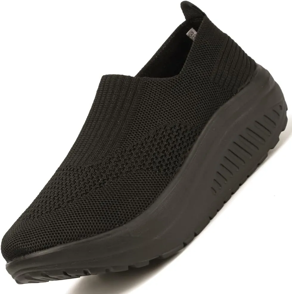 Women's Walking & Jogging Shoes - Light Mesh, Non Slip, Breathable Casual Slip-On Shoes