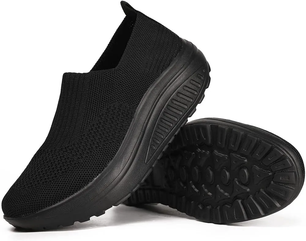 Women's Walking & Jogging Shoes - Light Mesh, Non Slip, Breathable Casual Slip-On Shoes