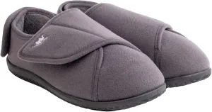 Women's Wide, Extra Wide 80-D Memory Foam Diabetic Slipper with Adjustable Closure Anti Slip Sole, Warm Plush Fleece Arthritis Edema Swollen Diabetic House Shoes