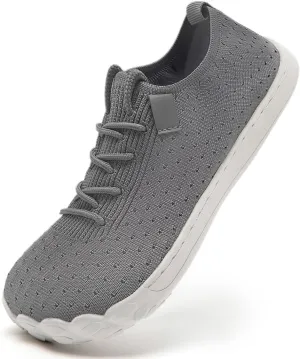 Womens Wide Toe Sneakers Walking Shoes Workout Slip On Sports Zero Drop Minimalism Lightweight Breathable Running Tennis Training Flat Sole