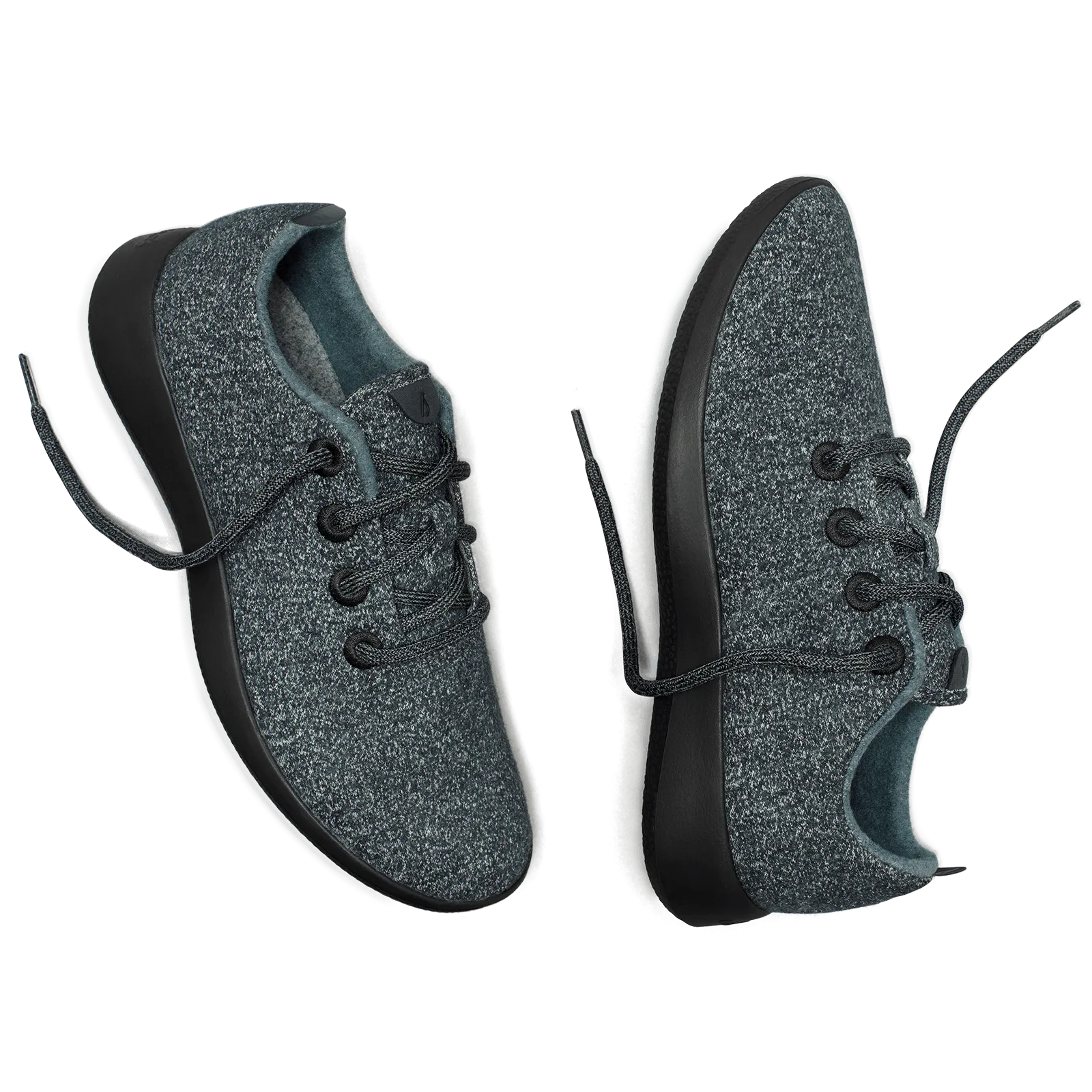 Women's Wool Runners - Wellington Black (Black Sole)