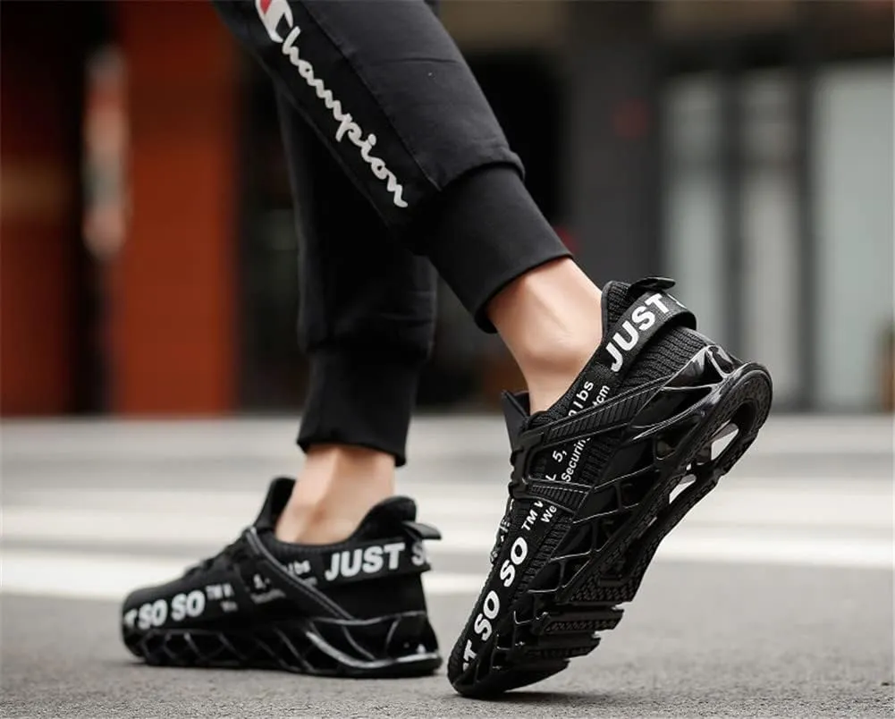 WONESION Mens Breathable Walking Tennis Running Shoes Blade Fashion Sneakers