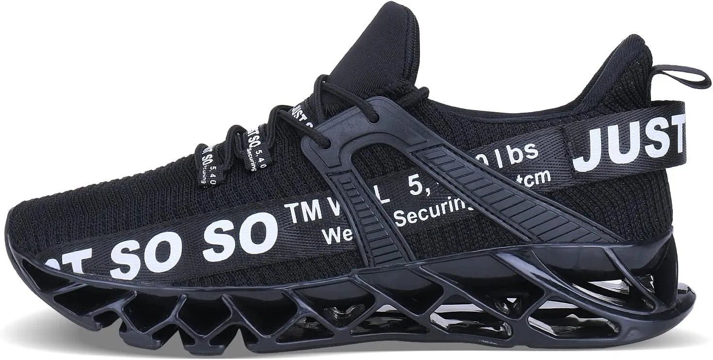 WONESION Mens Breathable Walking Tennis Running Shoes Blade Fashion Sneakers