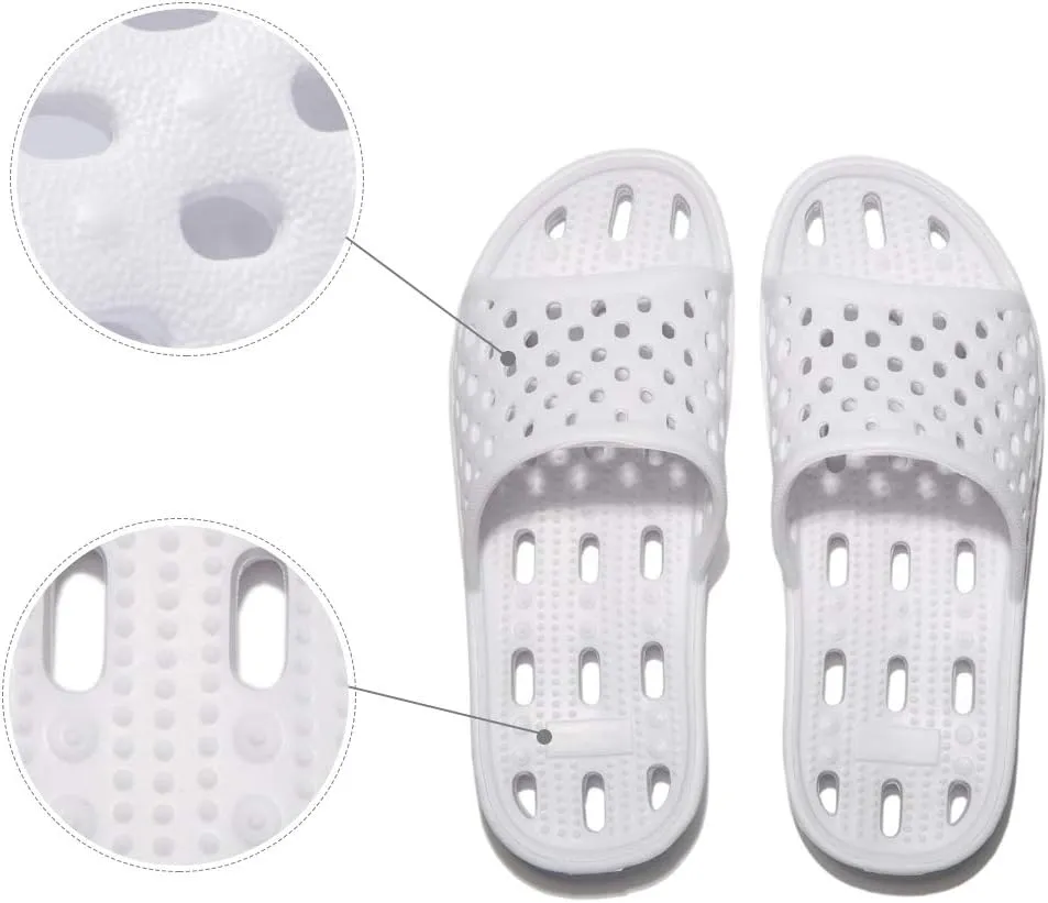 WOTTE Shower Sandals Women Quick Drying Bath Slippers Non Slip Dorm Shoes