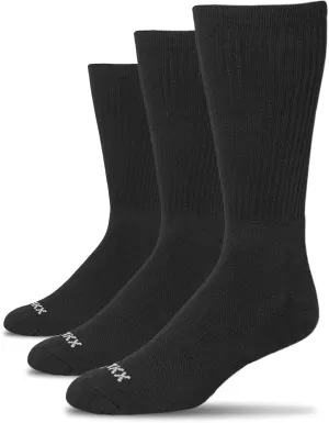 xxl Crew Sport Socks for Men (3-Pack) – Size 15–18 – Lightweight, Breathable Cotton Blend Athletic Socks – Big & Tall Fit