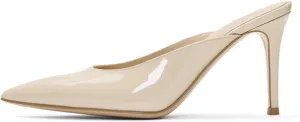 XYD Women High Heels Mules Pointed Toe Slip On Slide Sandals Fashion Dress Slipper Shoes