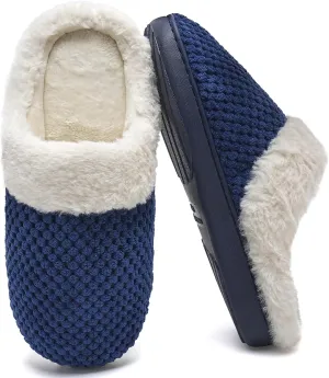 YALOX Slippers for Womens Warm Memory Foam Anti-Slip House Shoes Comfortable Cotton Slippers Home Bedroom Shoes Indoor & Outdoor