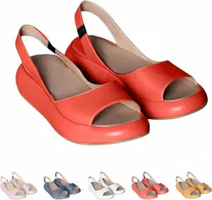 Yifare Sandals, Women's Comfy Flat Orthotic Sandals, Summer Platform Slip On Casual Sandal
